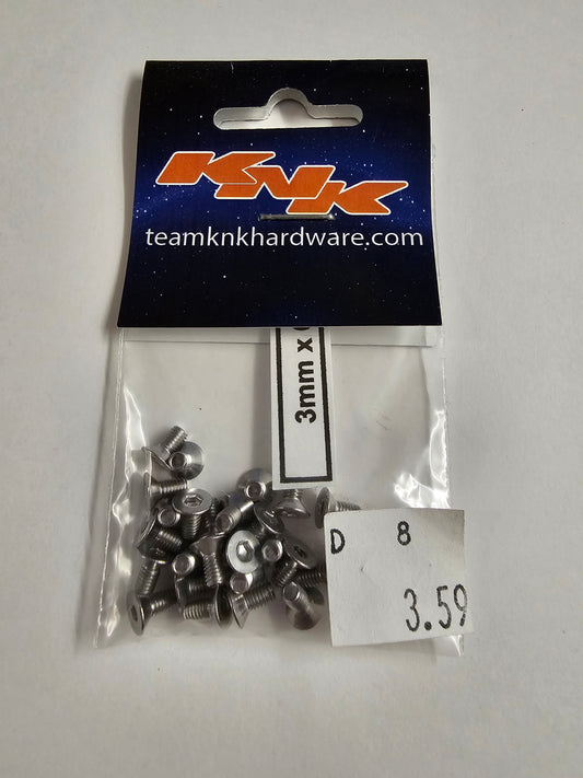 KnK Hardware 3mmx6mm Flat Head Hardware