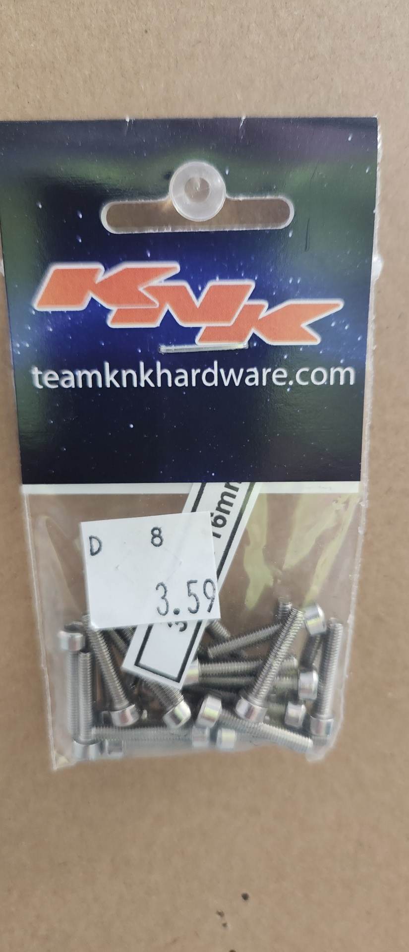 3mm x 16mm Cap Head KnK Hardware