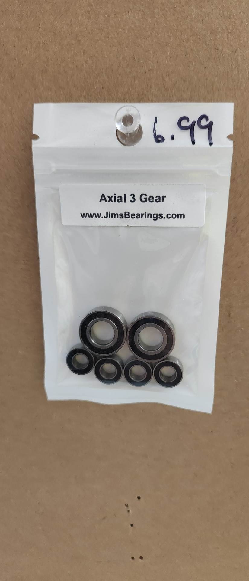 Jims Bearings AXial 3 Gear Kit Chrome